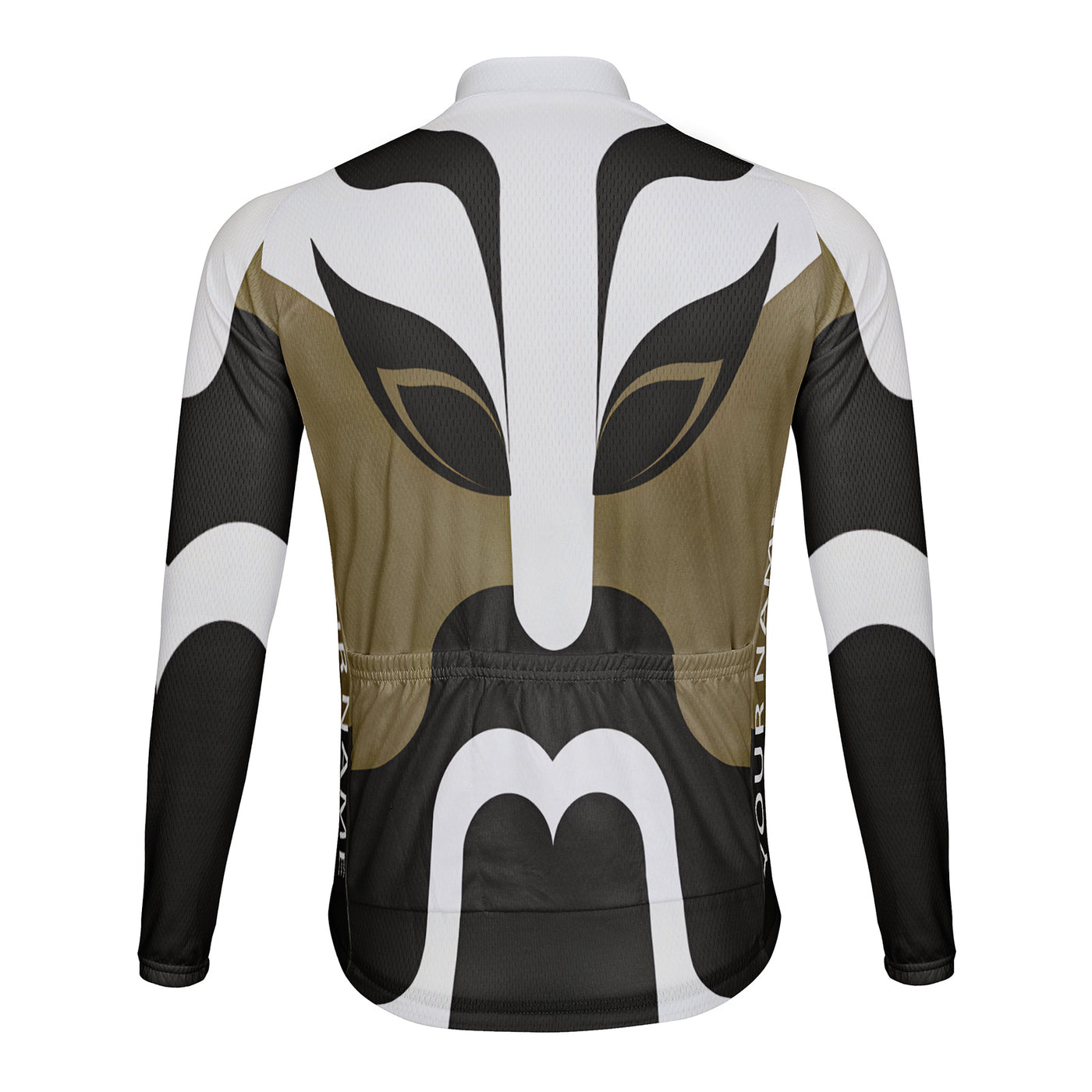 Customized Beijing Opera Face Men's Cycling Jersey Long Sleeve