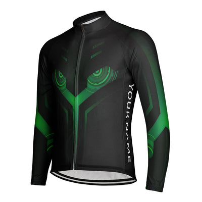 Customized Machine face Men's Cycling Jersey Long Sleeve