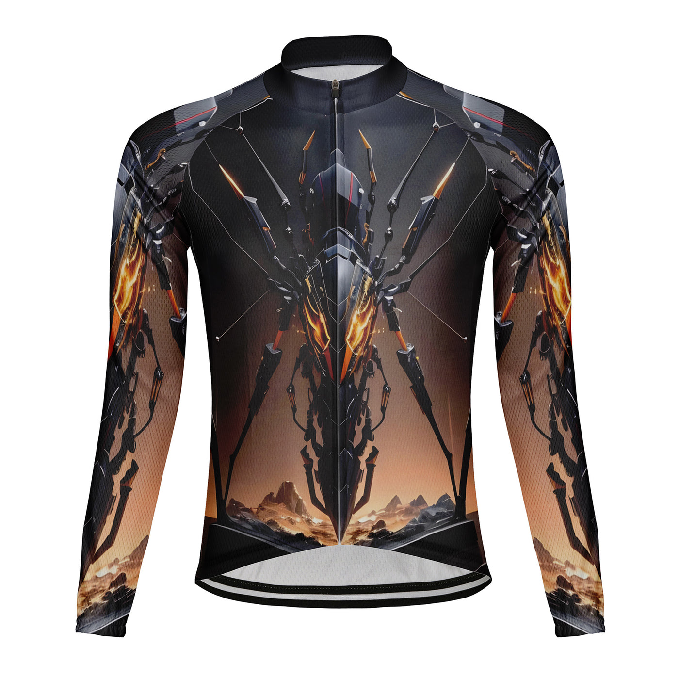 Customized Spider Men's Cycling Jersey Long Sleeve