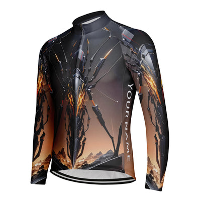 Customized Spider Men's Cycling Jersey Long Sleeve