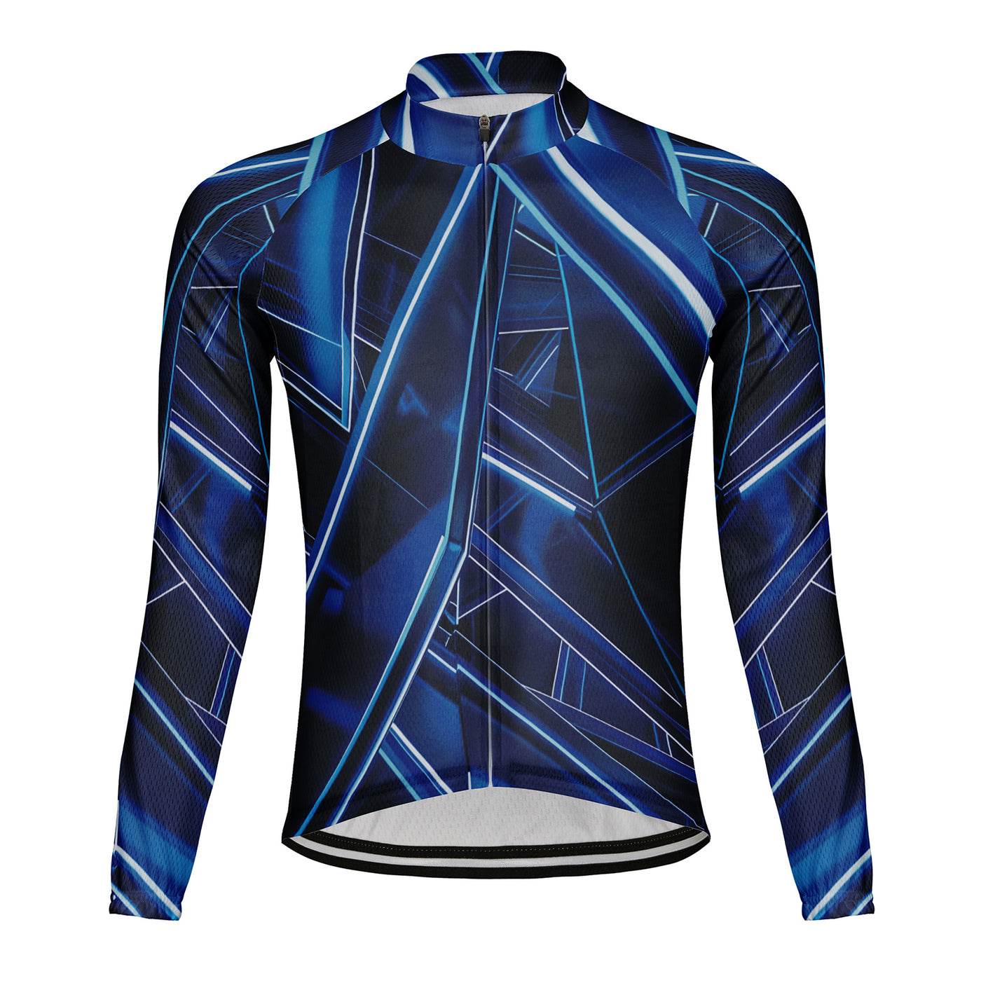 Customized Laser Image Men's Winter Thermal Fleece Cycling Jersey Long Sleeve