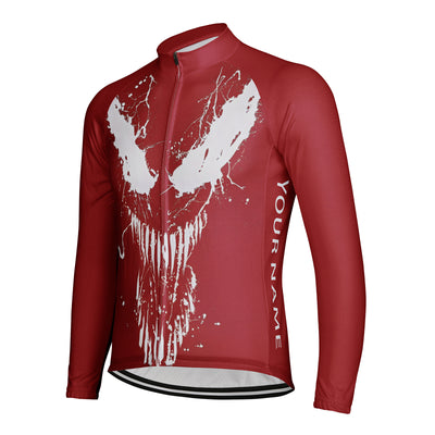 Customized Skeleton Men's Cycling Jersey Long Sleeve