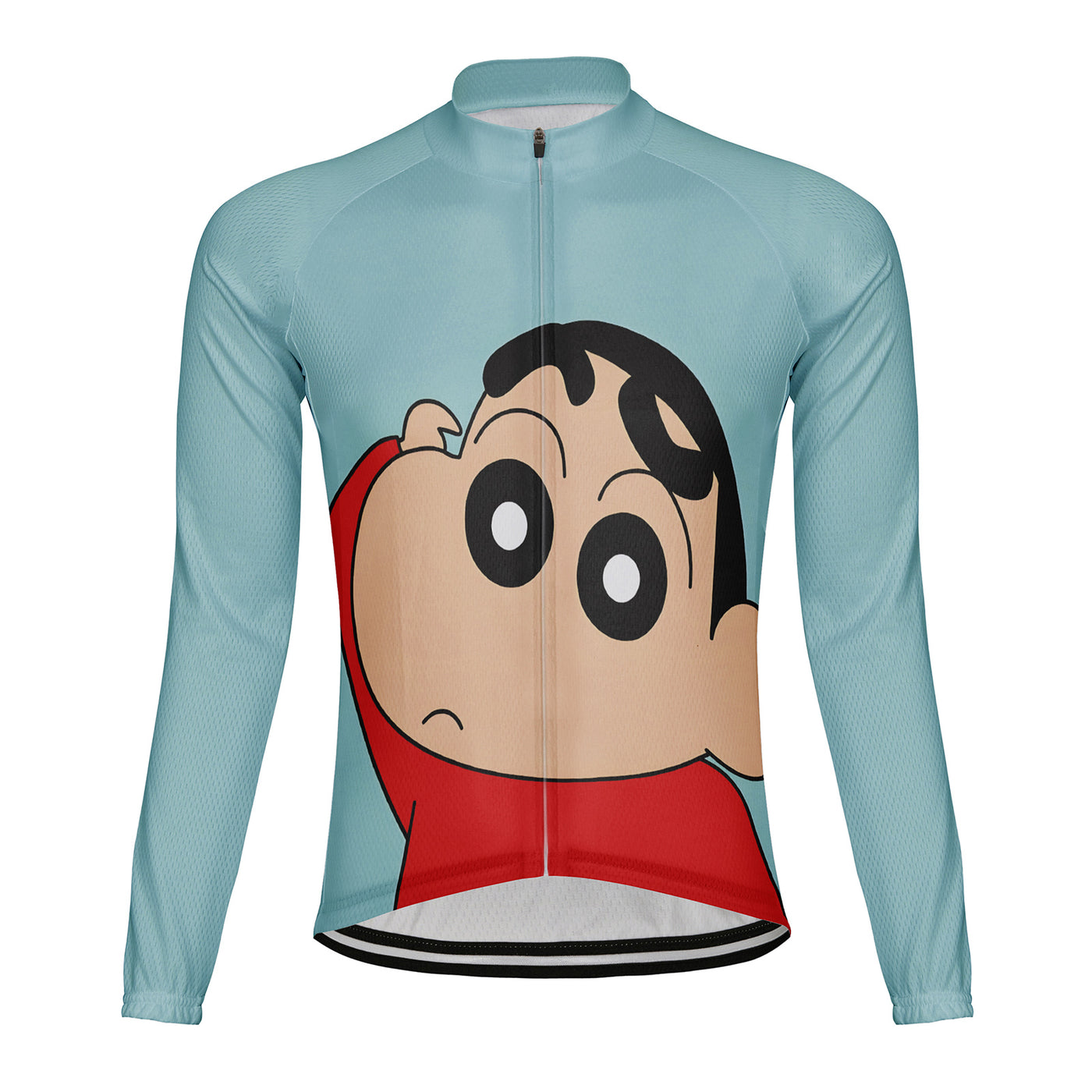 Customized Shin Men's Winter Thermal Fleece Cycling Jersey Long Sleeve