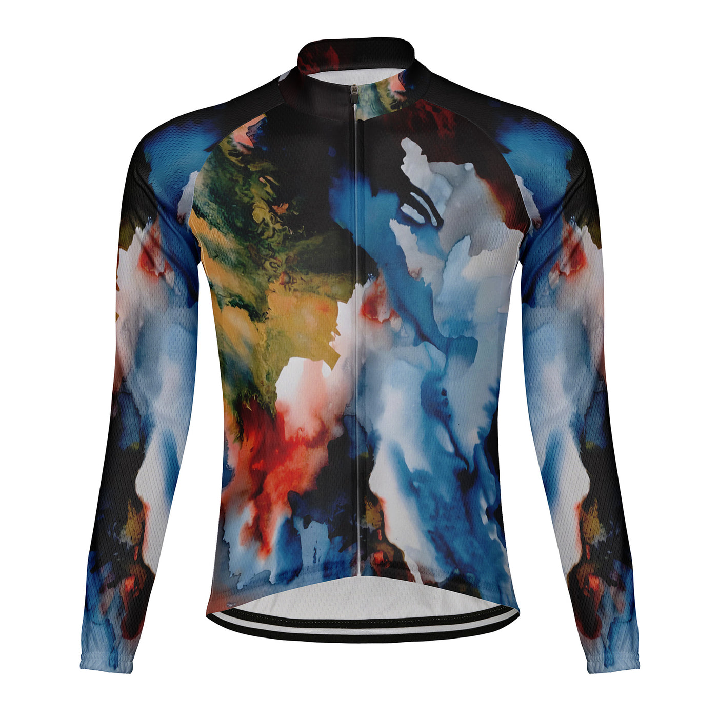 Customized 3D Oil Painting Men's Cycling Jersey Long Sleeve