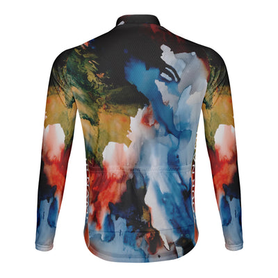 Customized 3D Oil Painting Men's Cycling Jersey Long Sleeve