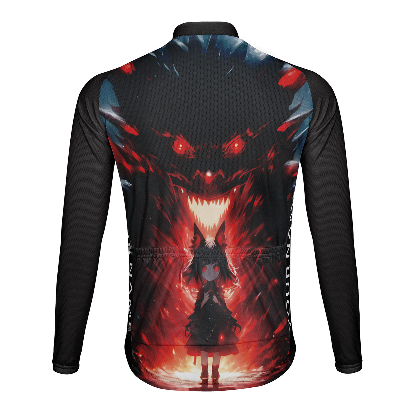 Customized Fantasy Creatures Men's Cycling Jersey Long Sleeve