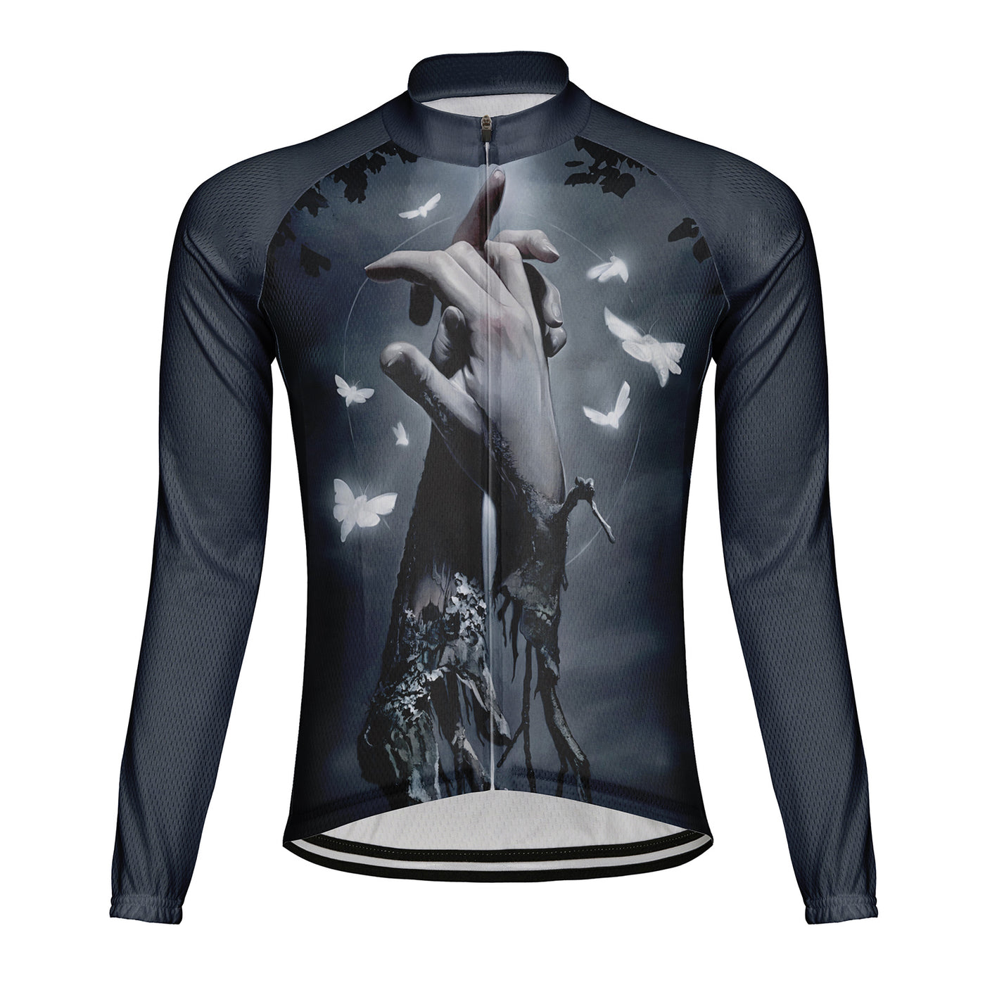 Customized Terrifying Hand In Hand Men's Cycling Jersey Long Sleeve