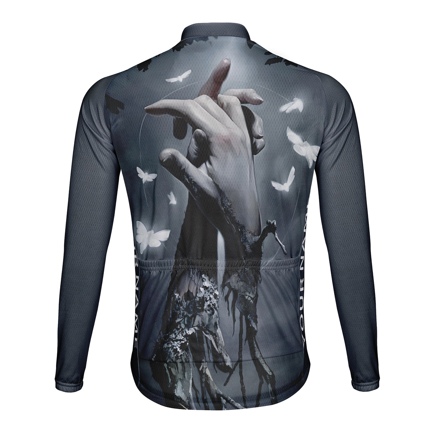 Customized Terrifying Hand In Hand Men's Cycling Jersey Long Sleeve