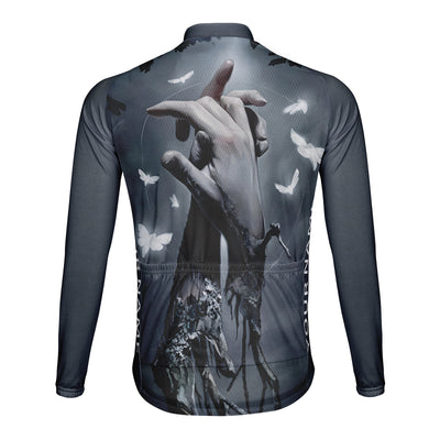 Customized Terrifying Hand In Hand Men's Cycling Jersey Long Sleeve