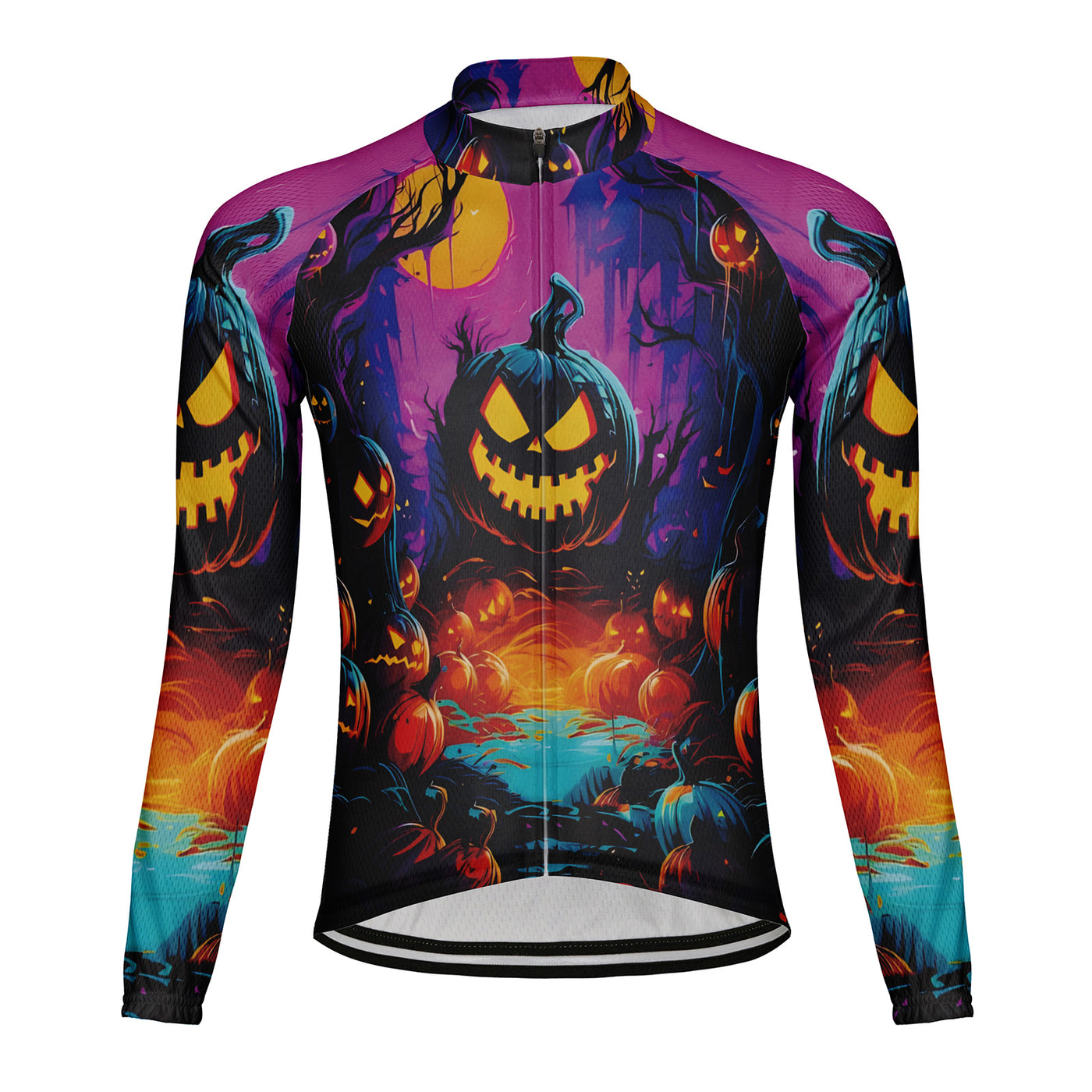 Customized Halloween Men's Cycling Jersey Long Sleeve