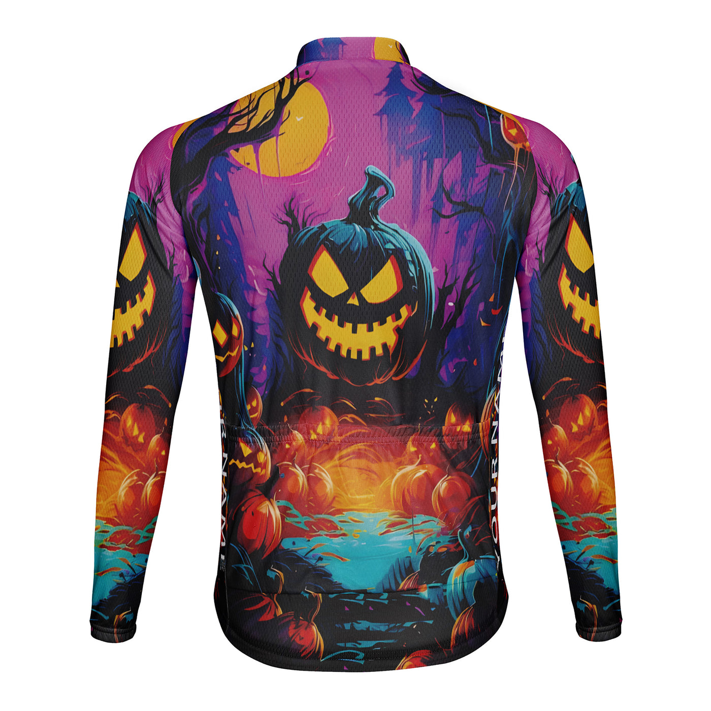 Customized Halloween Men's Cycling Jersey Long Sleeve
