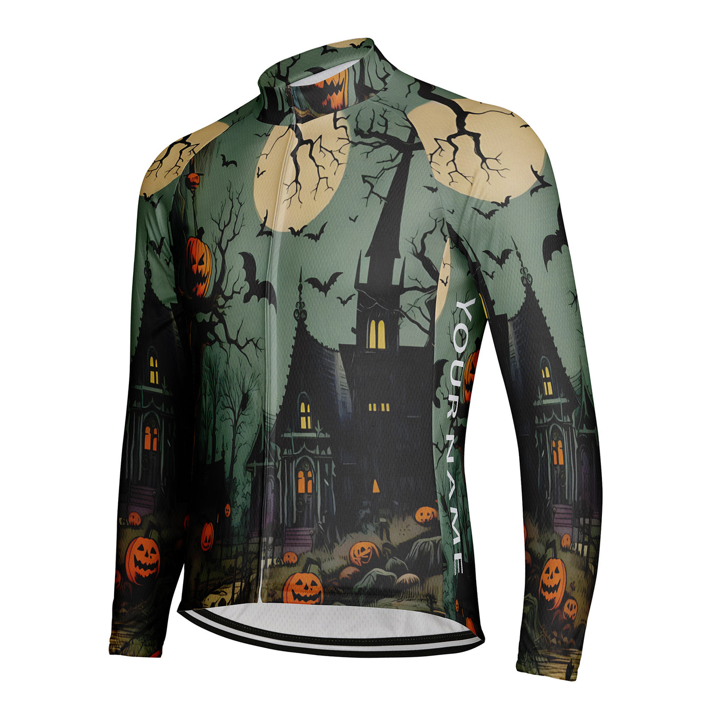 Customized Halloween Men's Cycling Jersey Long Sleeve