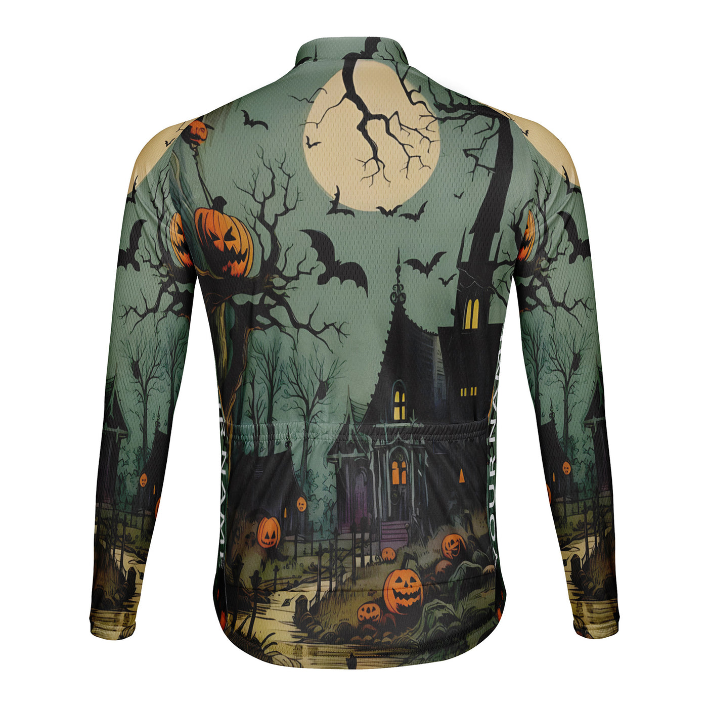 Customized Halloween Men's Cycling Jersey Long Sleeve
