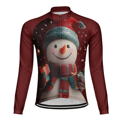 Customized Christmas Men's Cycling Jersey Long Sleeve