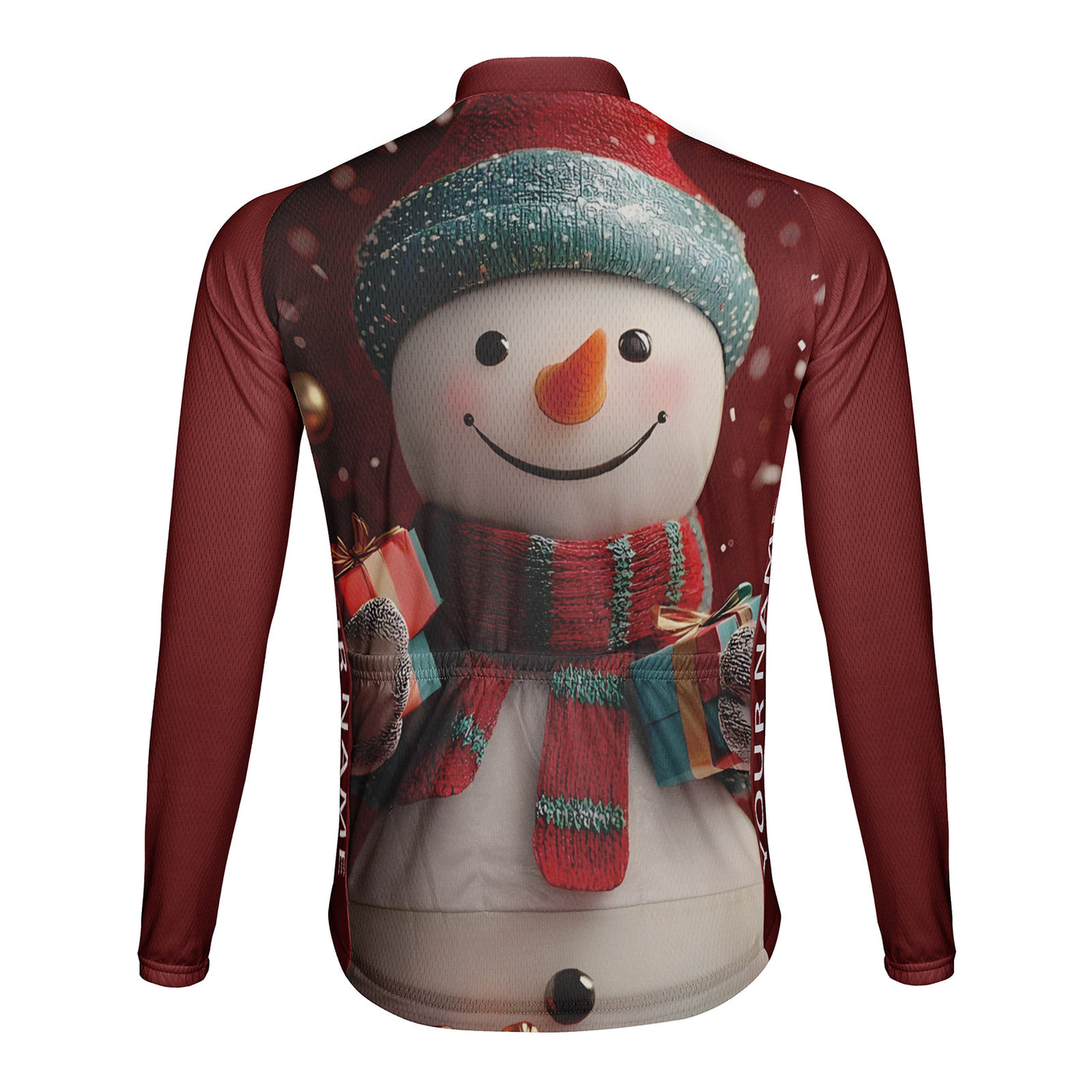 Customized Christmas Men's Cycling Jersey Long Sleeve