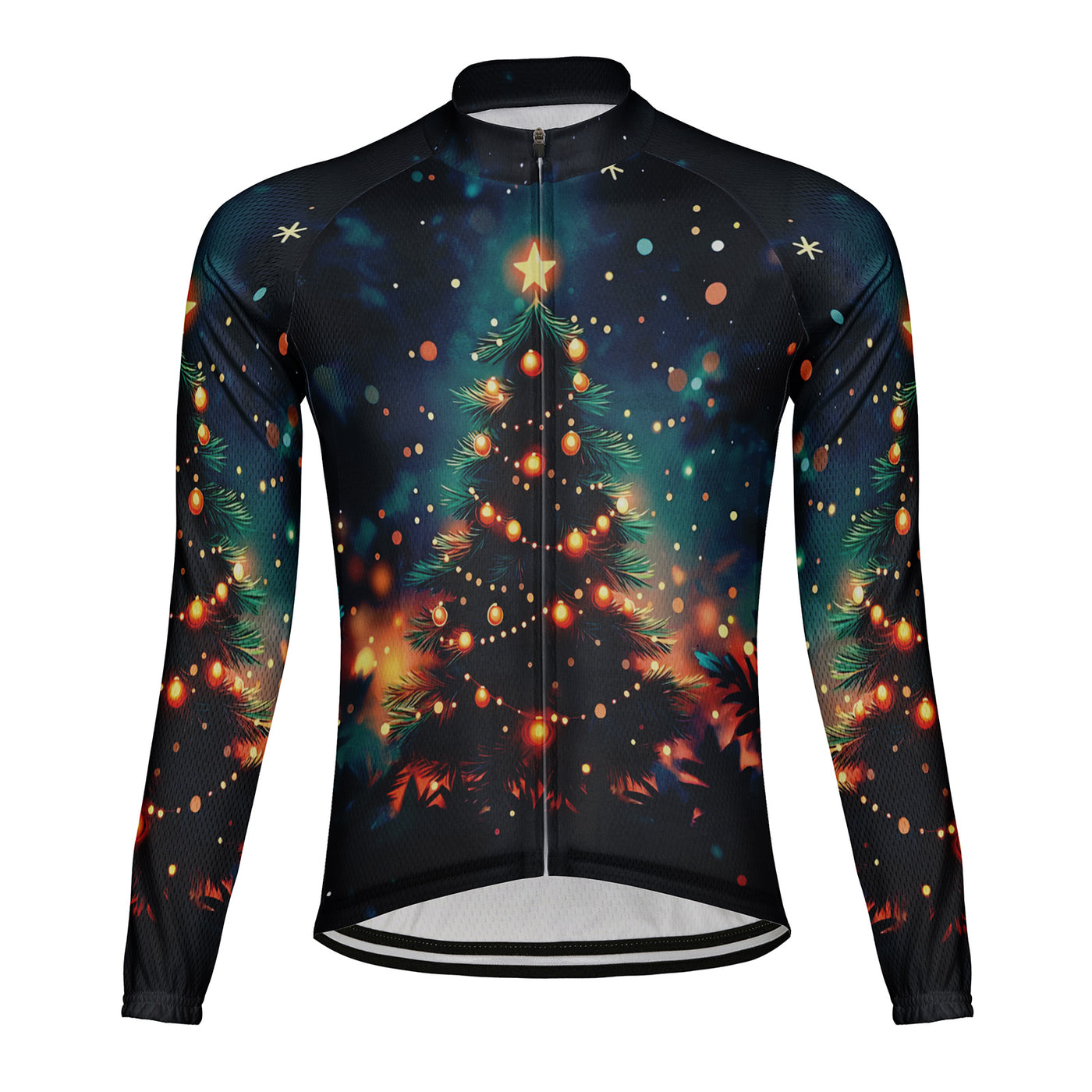 Customized Christmas Men's Cycling Jersey Long Sleeve