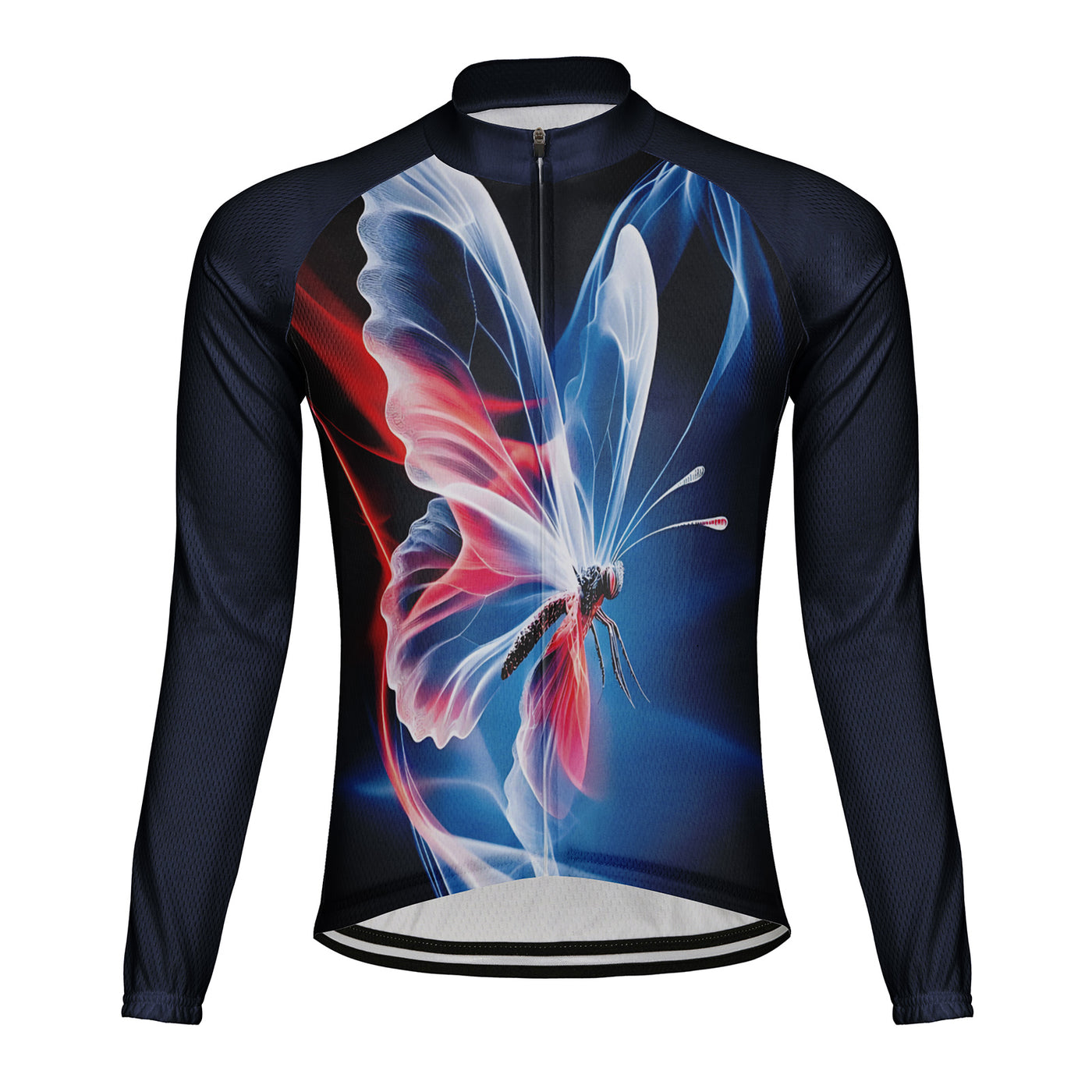 Customized Butterfly Men's Cycling Jersey Long Sleeve
