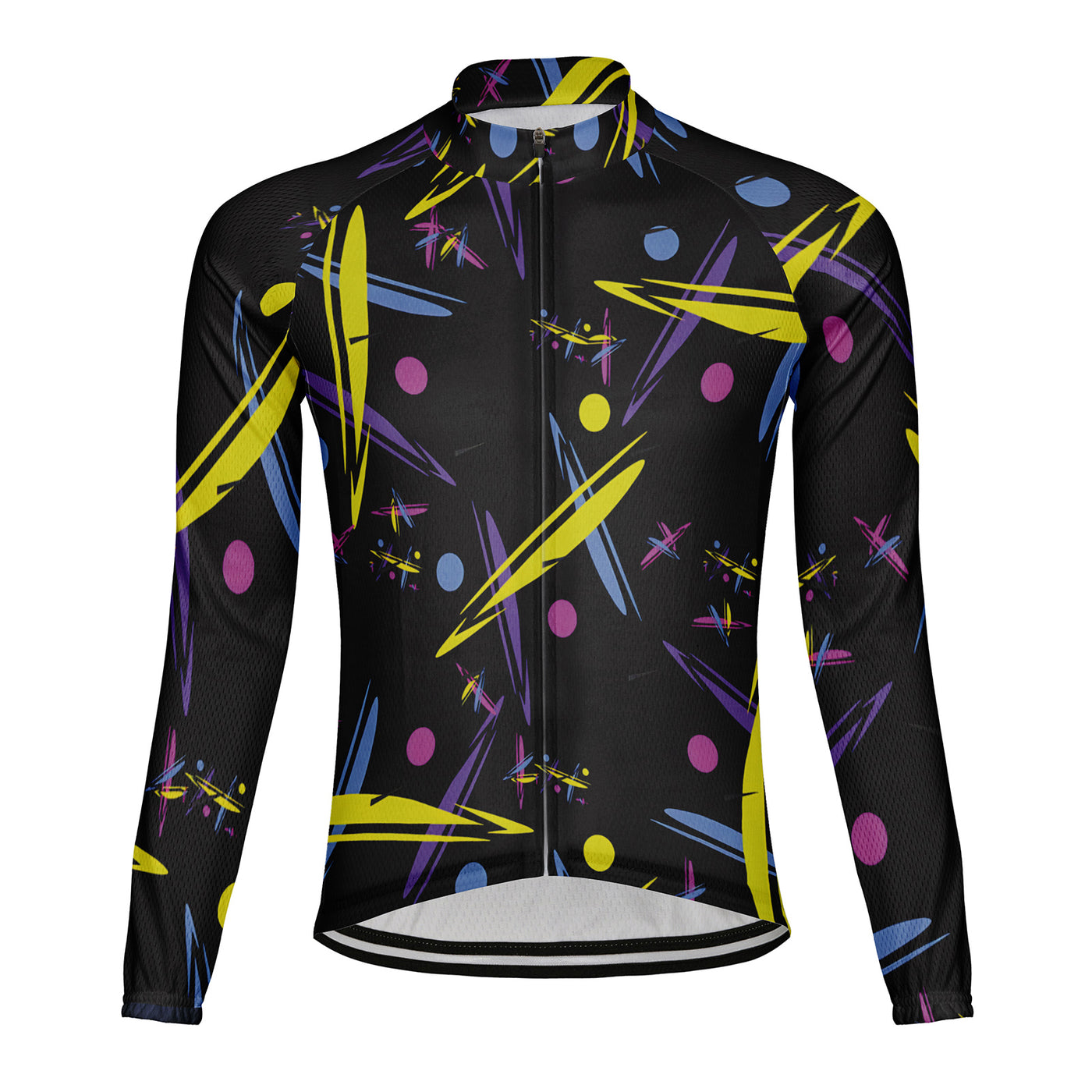 Customized Memphis Style Men's Cycling Jersey Long Sleeve