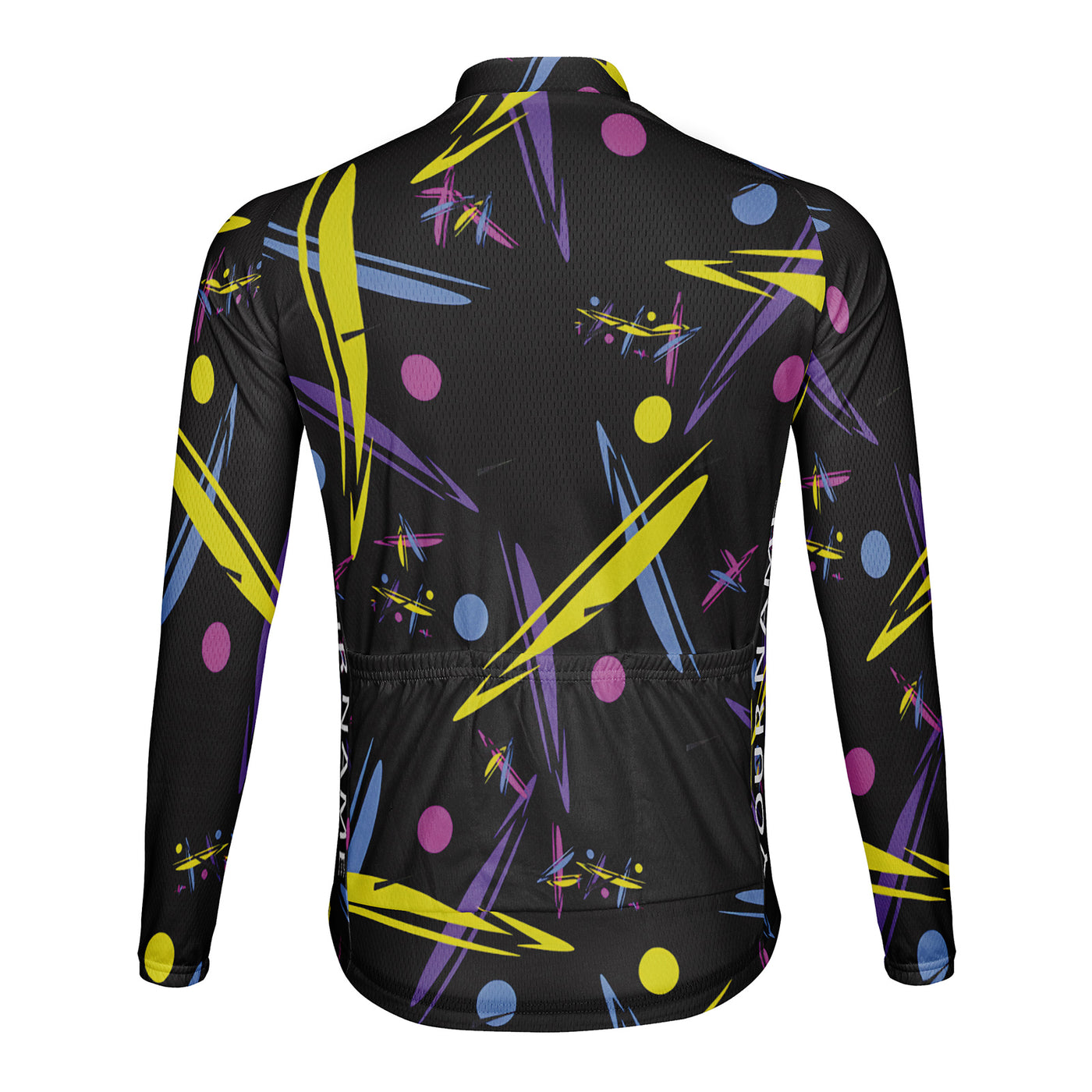 Customized Memphis Style Men's Cycling Jersey Long Sleeve