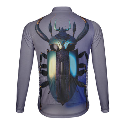 Customized Science Fiction Beetle Men's Cycling Jersey Long Sleeve