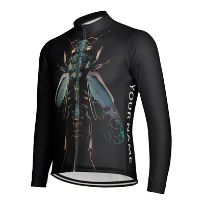 Customized Cyborg Insects Men's Cycling Jersey Long Sleeve