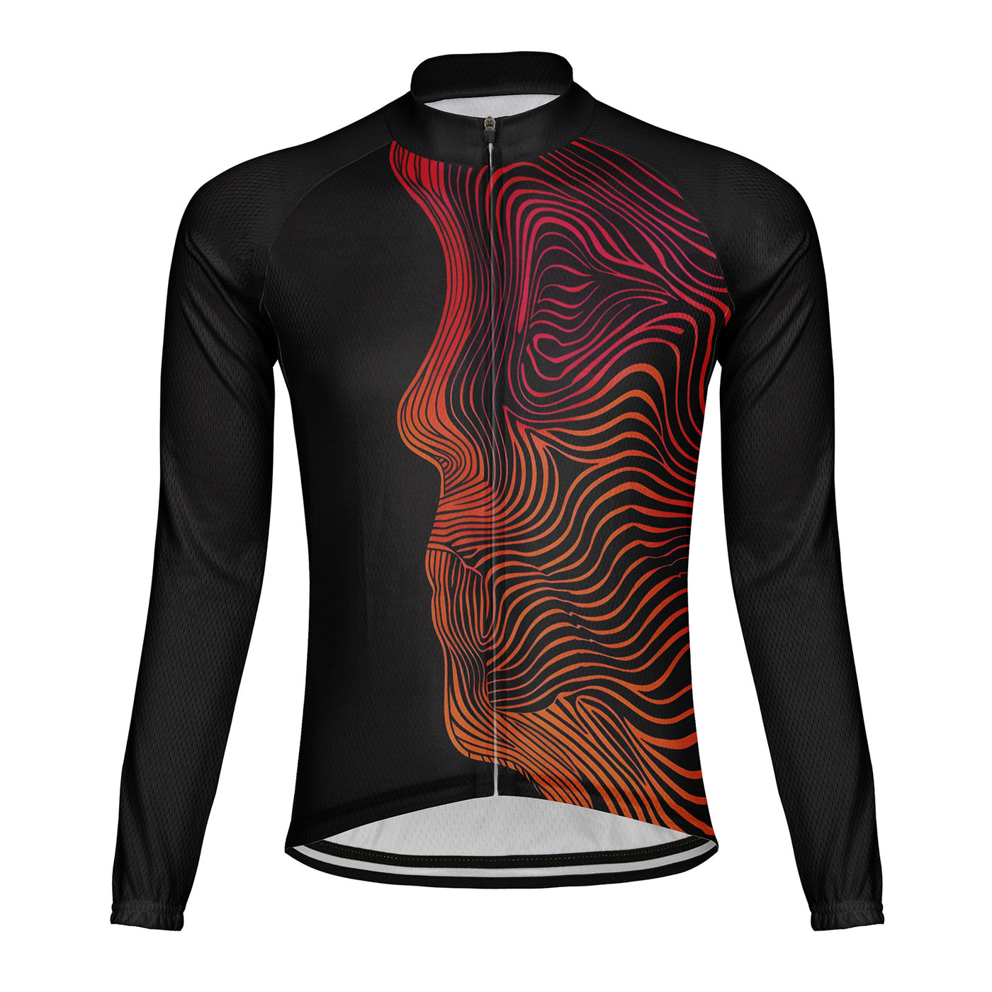 Customized Face Men's Cycling Jersey Long Sleeve