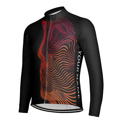 Customized Face Men's Cycling Jersey Long Sleeve
