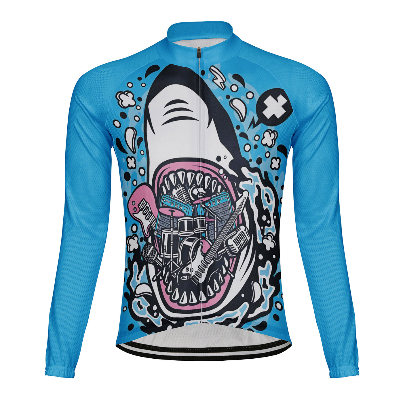 Customized Shark Men's Cycling Jersey Long Sleeve