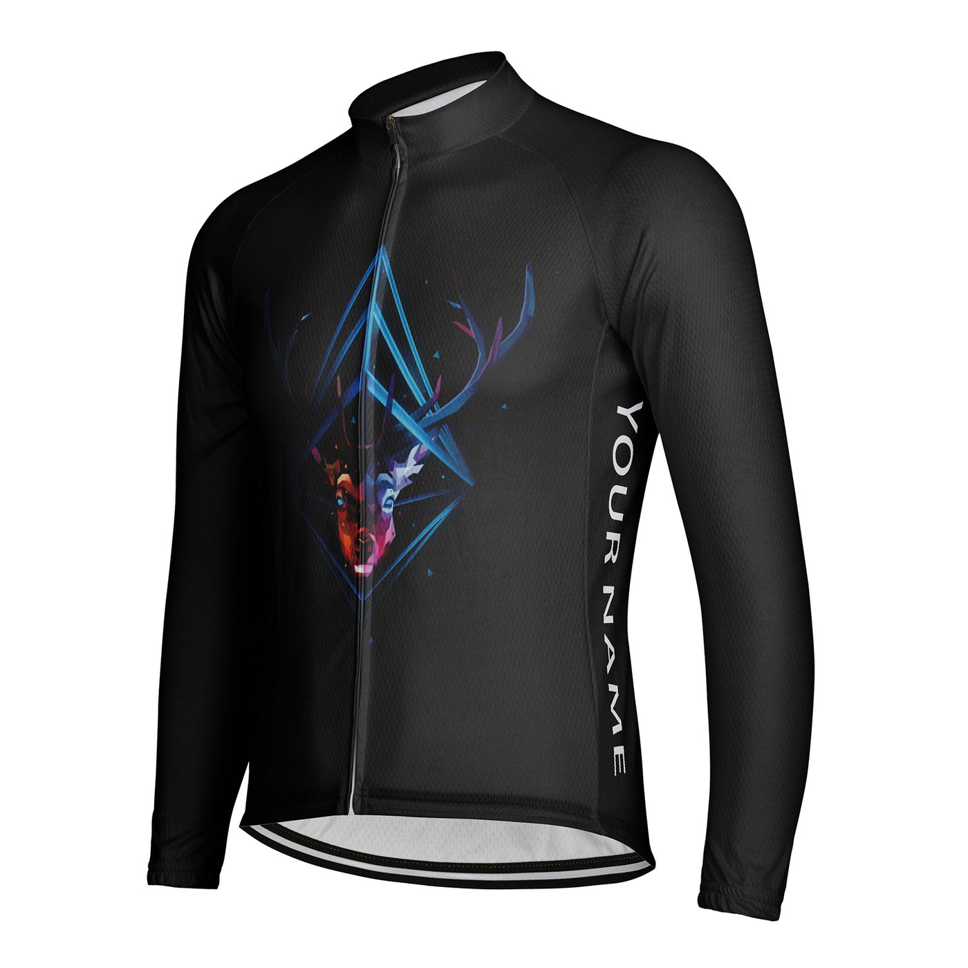 Customized Deer Men's Cycling Jersey Long Sleeve