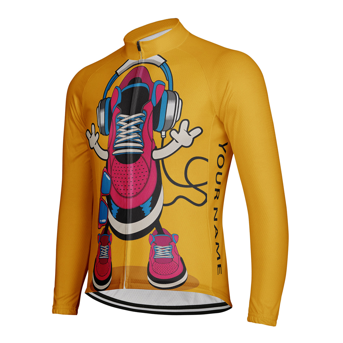 Customized Machine Shoes Men's Cycling Jersey Long Sleeve