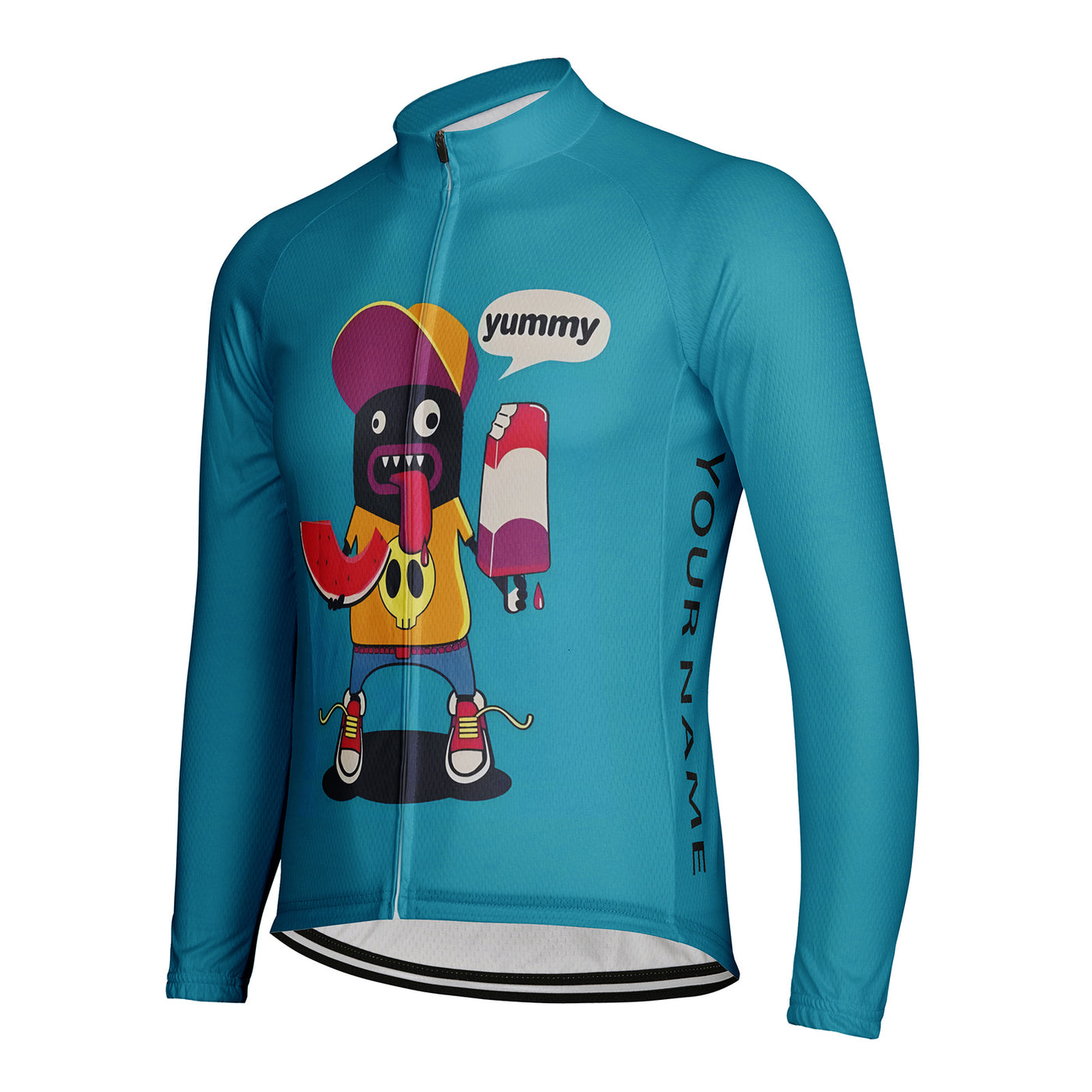 Customized Yummy Men's Cycling Jersey Long Sleeve