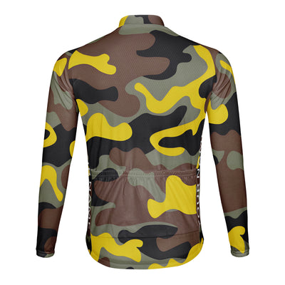 Customized Camouflage Color Men's Cycling Jersey Long Sleeve