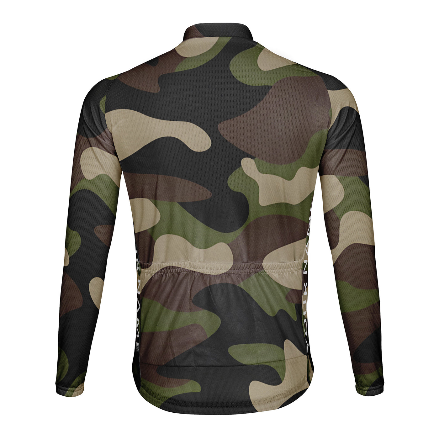 Customized Camouflage Color Men's Cycling Jersey Long Sleeve