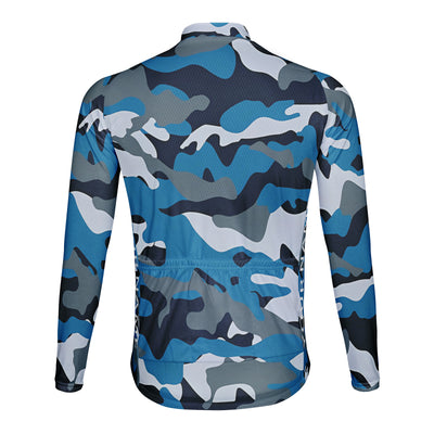 Customized Camouflage Color Men's Cycling Jersey Long Sleeve