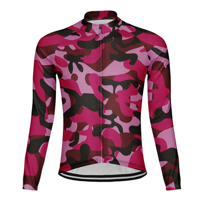 Customized Camouflage Color Men's Cycling Jersey Long Sleeve