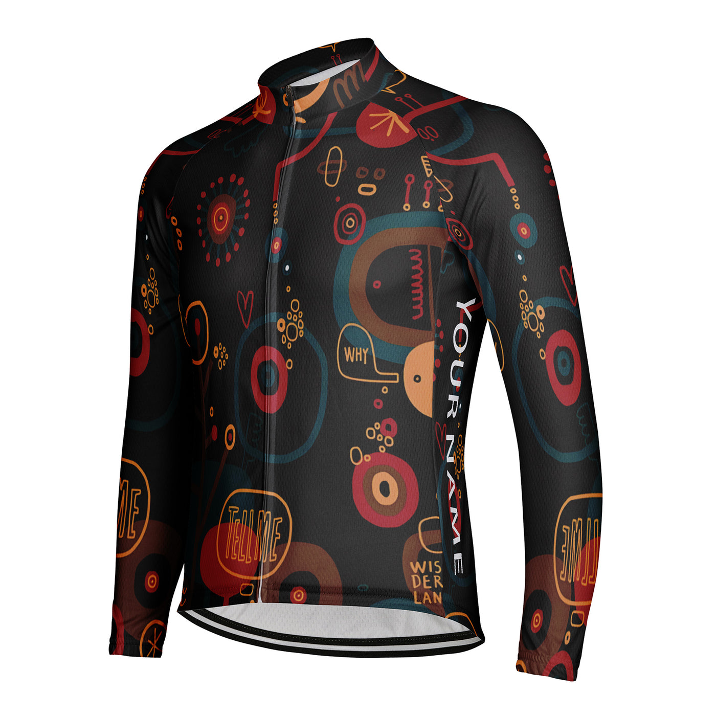Customized Color Carnival Men's Cycling Jersey Long Sleeve