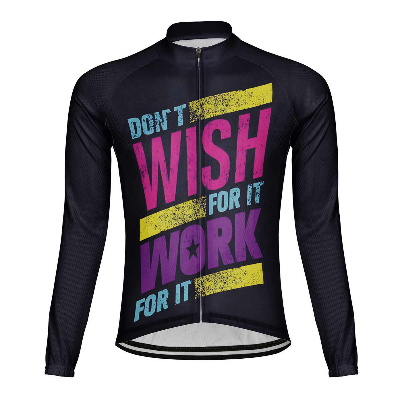 Customized Wish Work Men's Cycling Jersey Long Sleeve