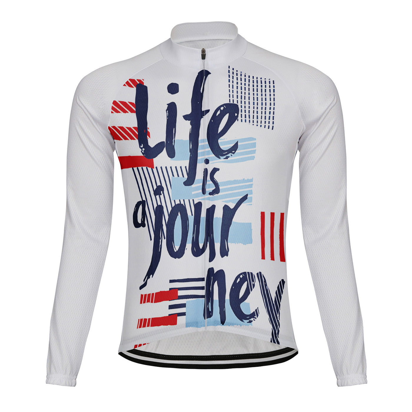 Customized Life Is Ajour Ney Men's Winter Thermal Fleece Cycling Jersey Long Sleeve