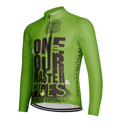 Customized One Our Master Pices Men's Cycling Jersey Long Sleeve