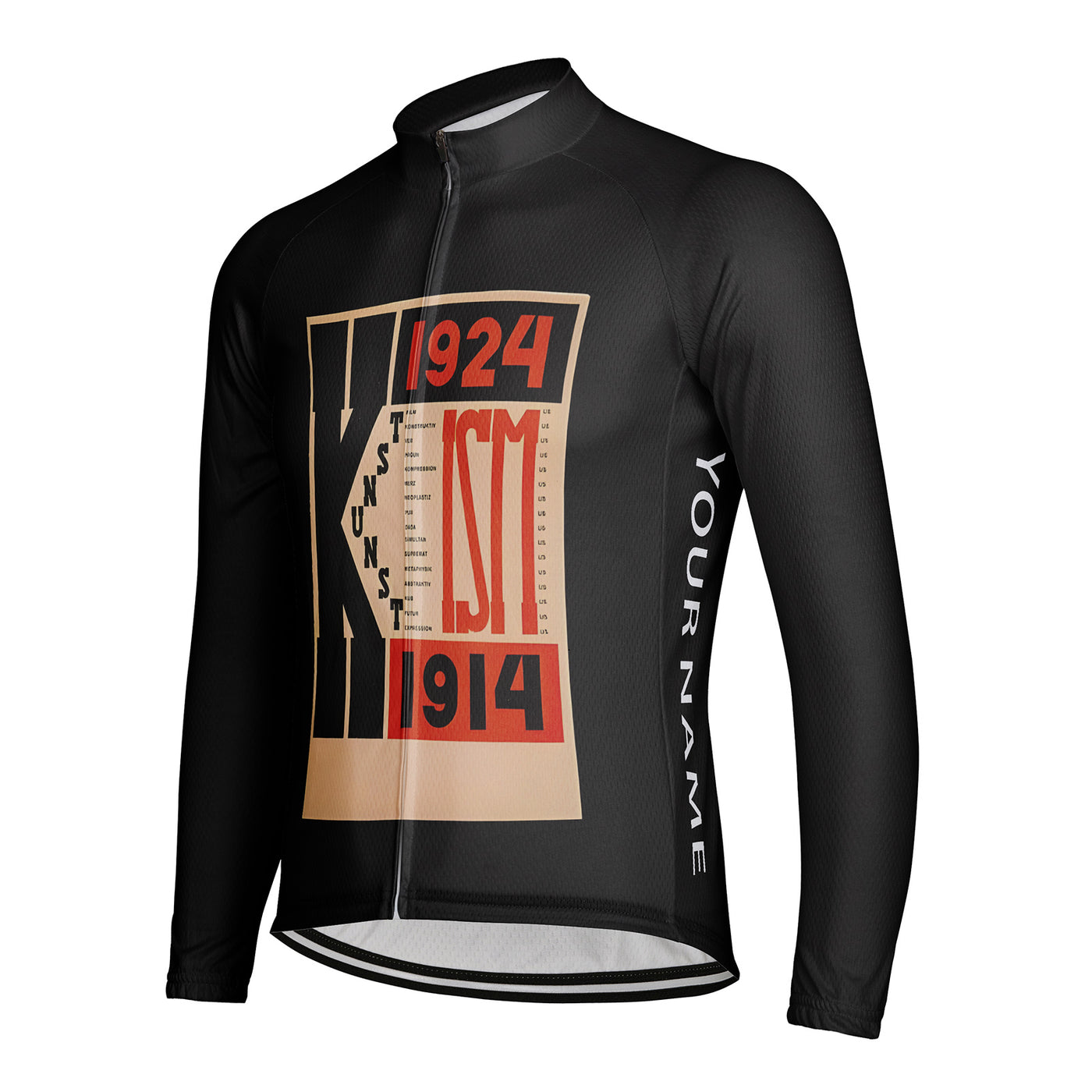 Customized Ism Men's Winter Thermal Fleece Cycling Jersey Long Sleeve