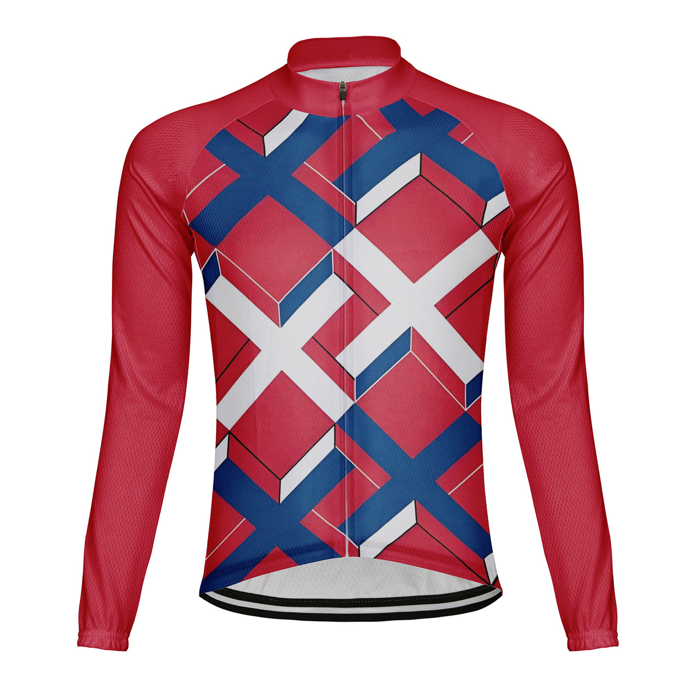 Customized XXX Men's Winter Thermal Fleece Cycling Jersey Long Sleeve