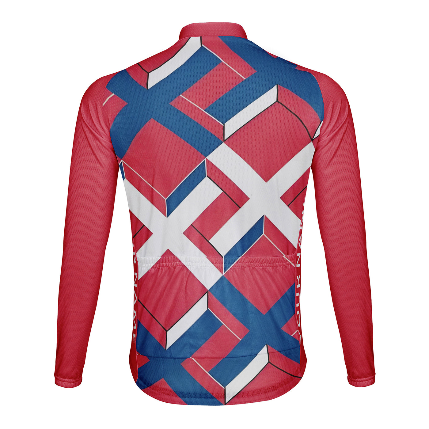 Customized XXX Men's Winter Thermal Fleece Cycling Jersey Long Sleeve