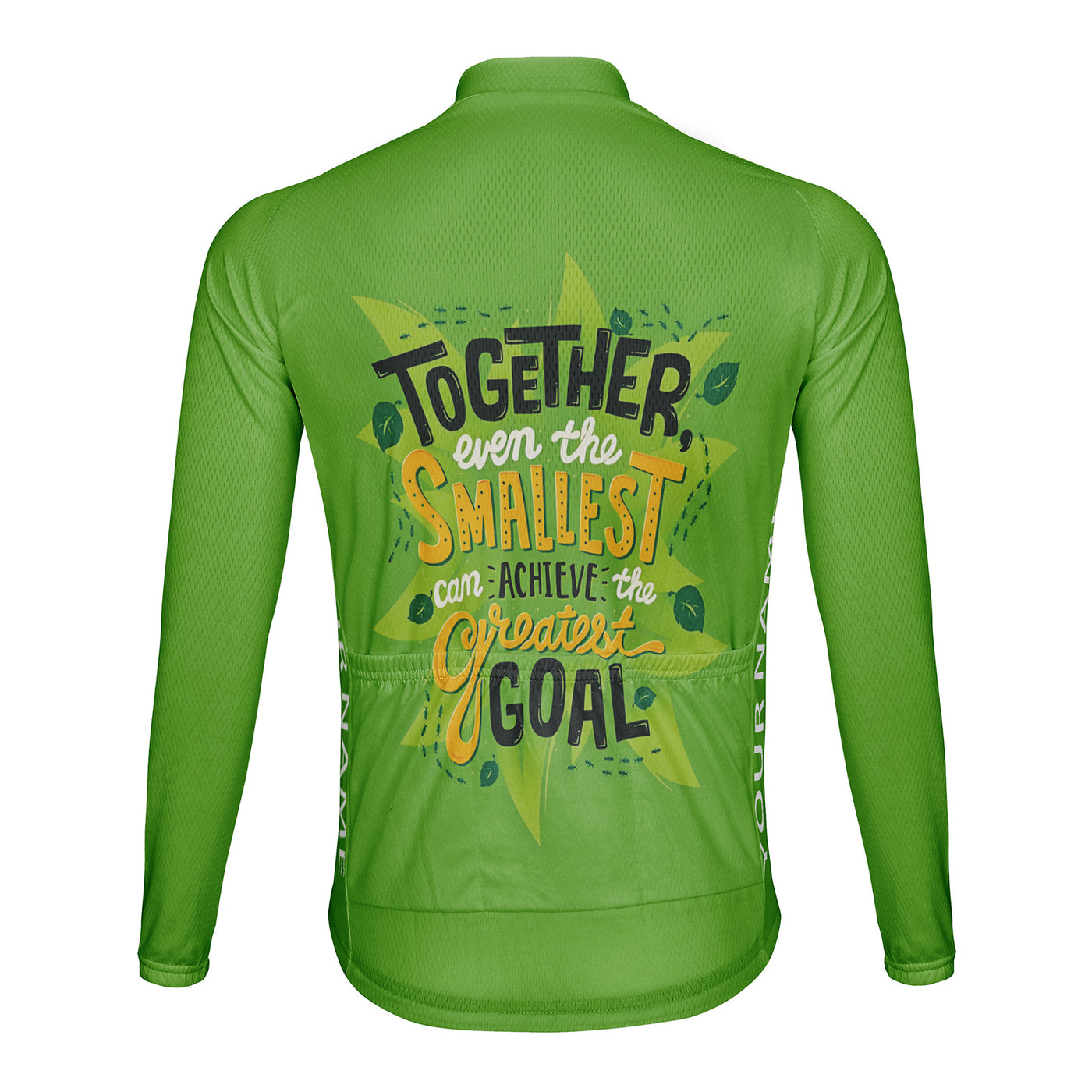 Customized Together Smallest Goal Men's Cycling Jersey Long Sleeve