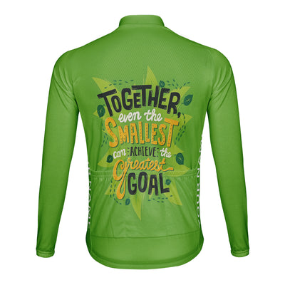 Customized Together Smallest Goal Men's Cycling Jersey Long Sleeve