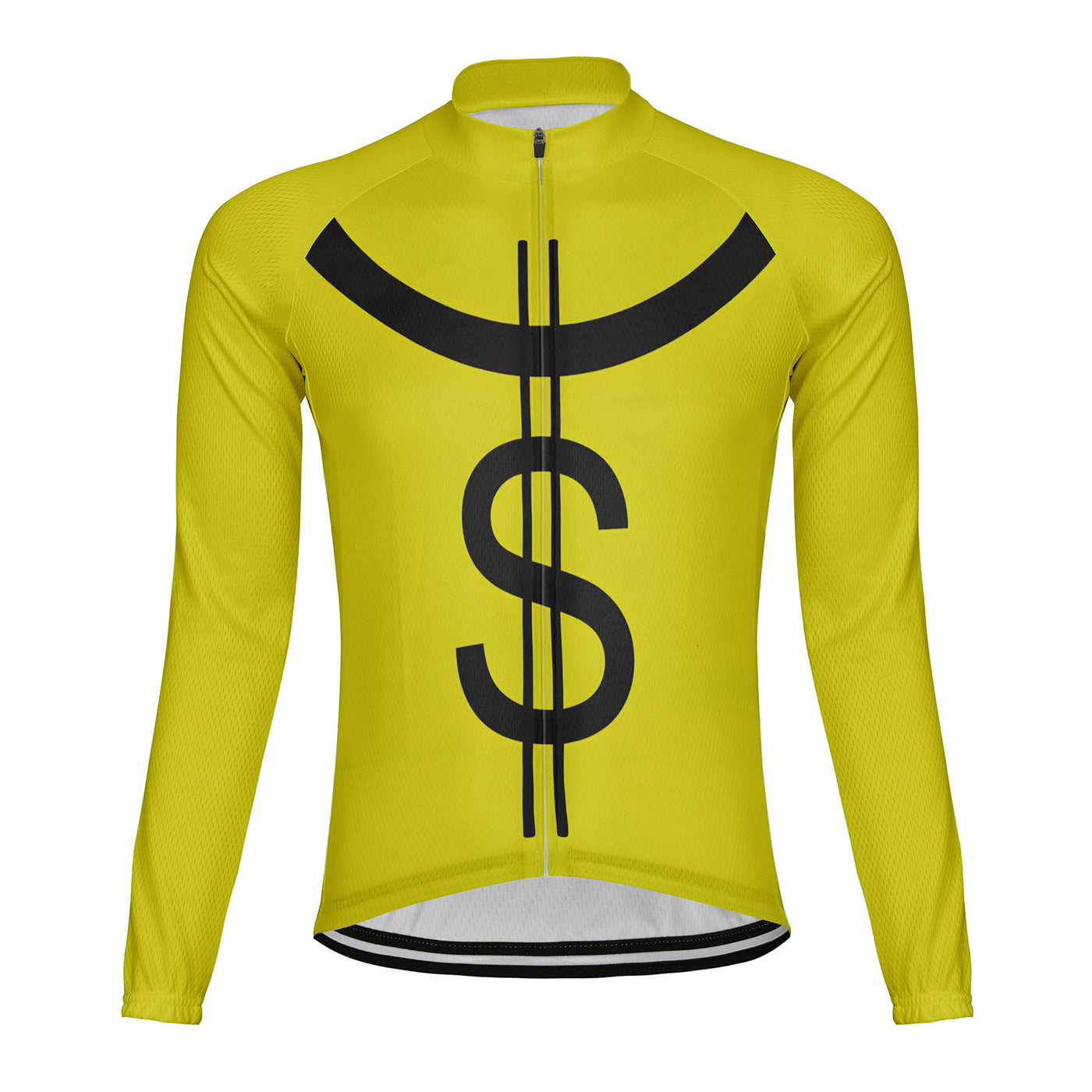 Customized Money Men's Winter Thermal Fleece Cycling Jersey Long Sleeve