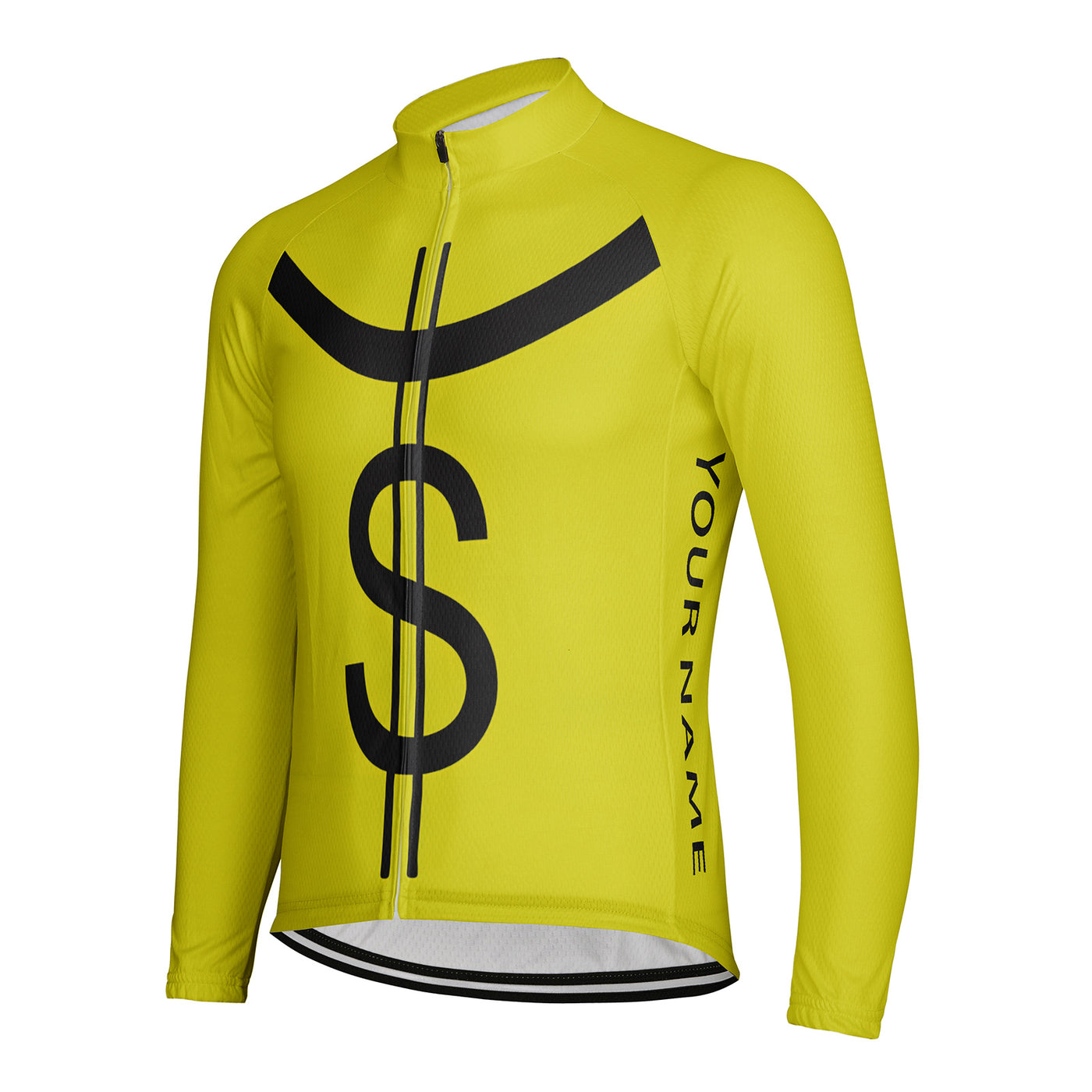 Customized Money Men's Cycling Jersey Long Sleeve