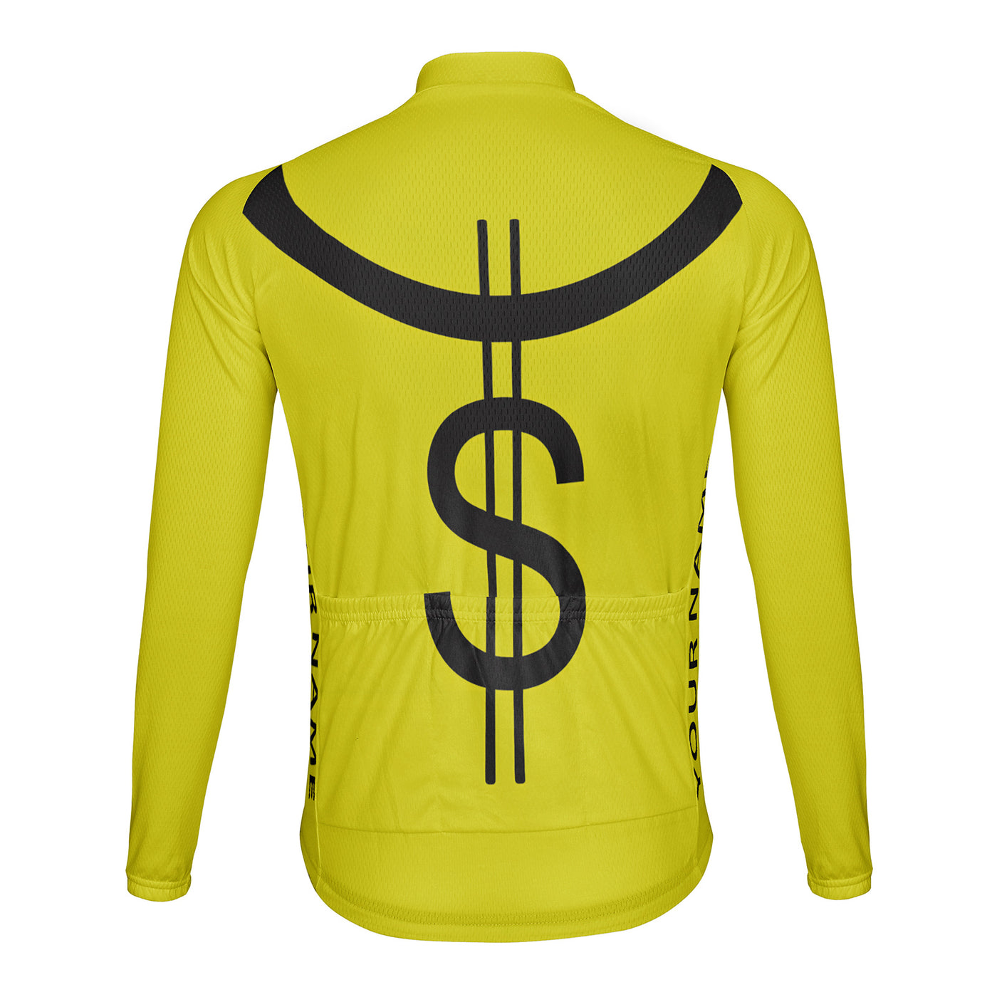 Customized Money Men's Cycling Jersey Long Sleeve