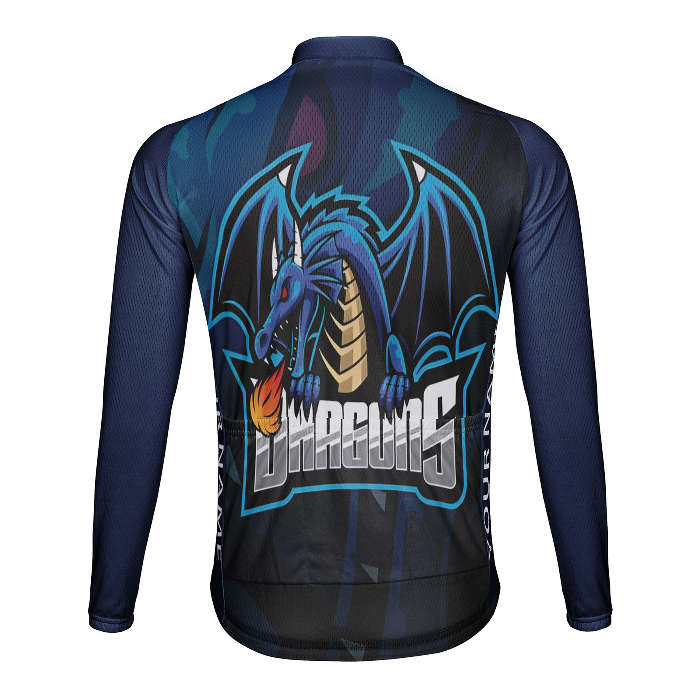 Customized Dragons Men's Cycling Jersey Long Sleeve