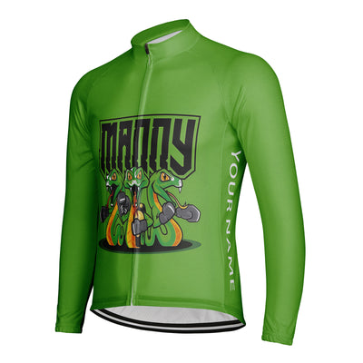 Customized Snake Men's Cycling Jersey Long Sleeve