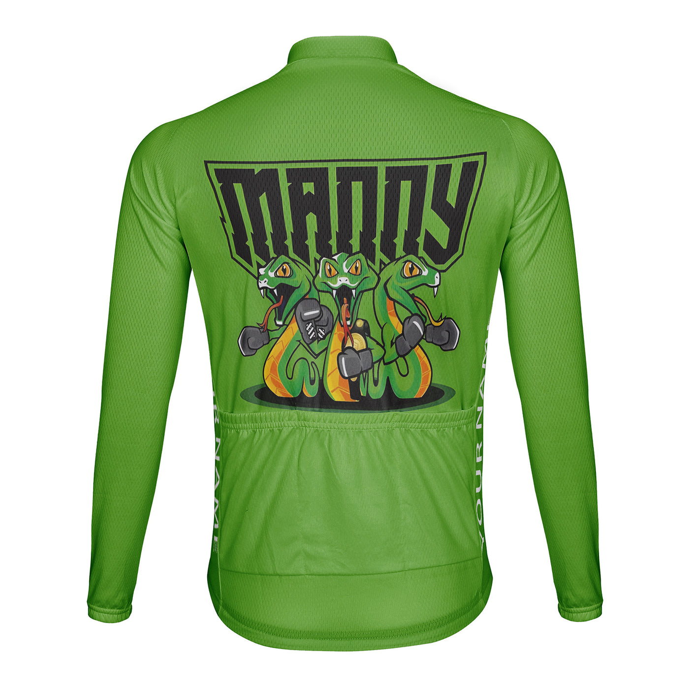 Customized Snake Men's Cycling Jersey Long Sleeve